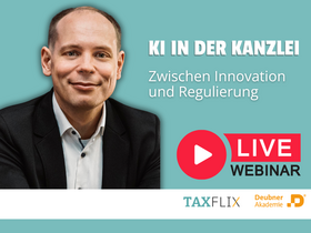 KI in der Steuerkanzlei – Zwischen Innovation und Regulierung - Onlineseminar