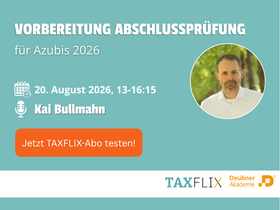 Vorbereitung auf die Abschlussprüfung 2026 für Steuerfachangestellte - Online-Seminar