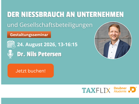 Der Nießbrauch an Unternehmen und Gesellschaftsbeteiligungen - Online-Seminar
