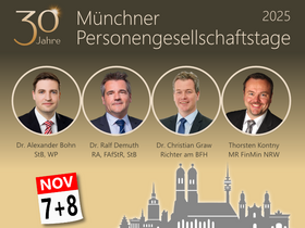 30. Münchner Personengesellschaftstage 2025