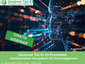 Deubner TAX KI im Praxistest - Onlineseminar