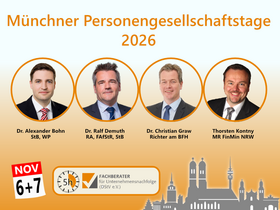 31. Münchner Personengesellschaftstage 2026