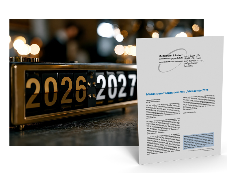 Mandanten-Information zum Jahresende 2026