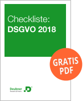 Jetzt kostenlos anfordern: Checkliste DSGVO 2018
